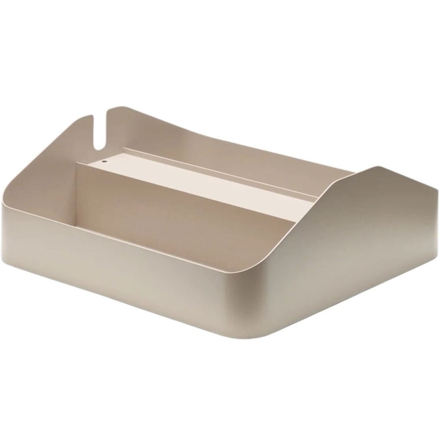 Pedestal Power Tray Double 27,5x25,5 cm, Oat